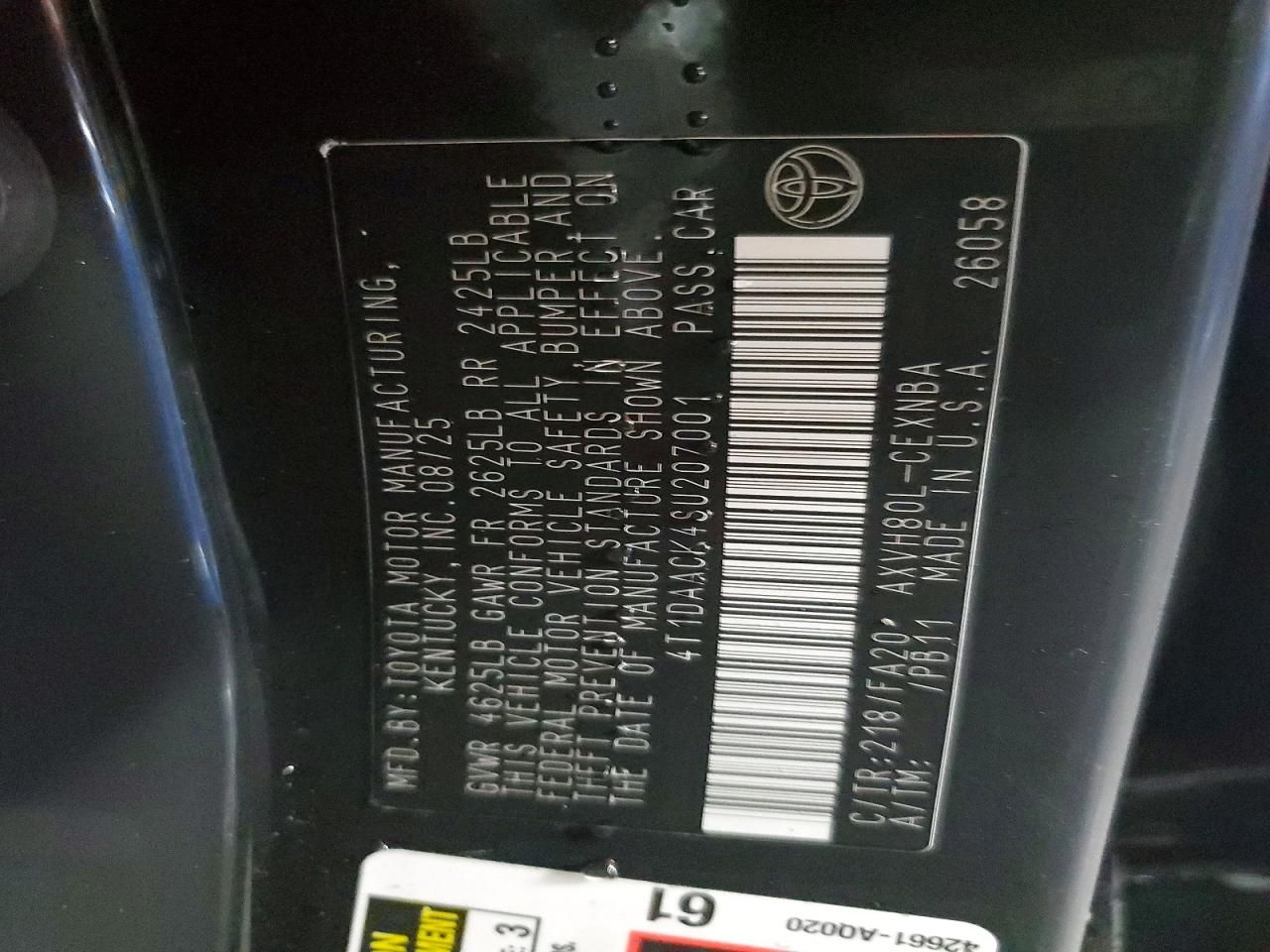 2025 Toyota Camry xse