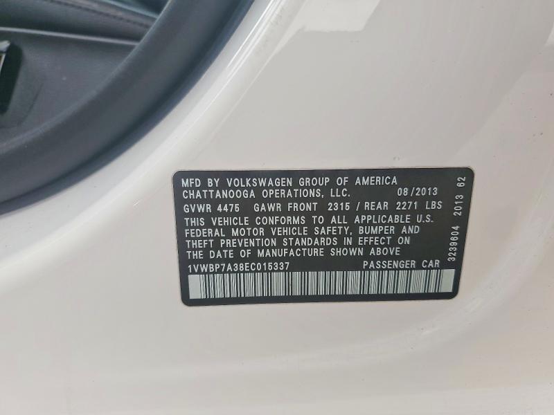 2014 Volkswagen Passat se