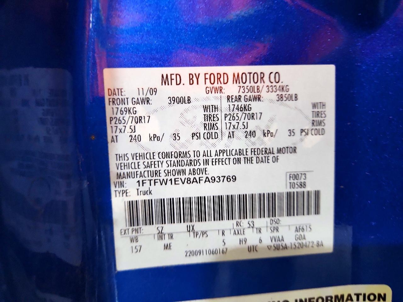 2010 Ford F150 Supercrew