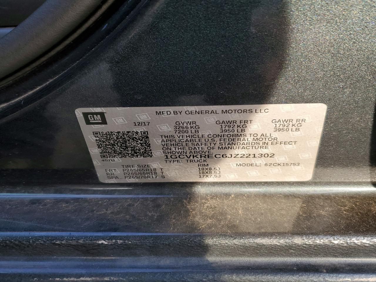 2018 Chevrolet Silverado K1500 lt