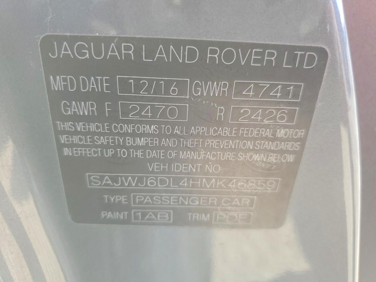 2017 Jaguar F-type r