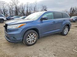 Vehiculos salvage en venta de Copart Baltimore, MD: 2016 Toyota Highlander le