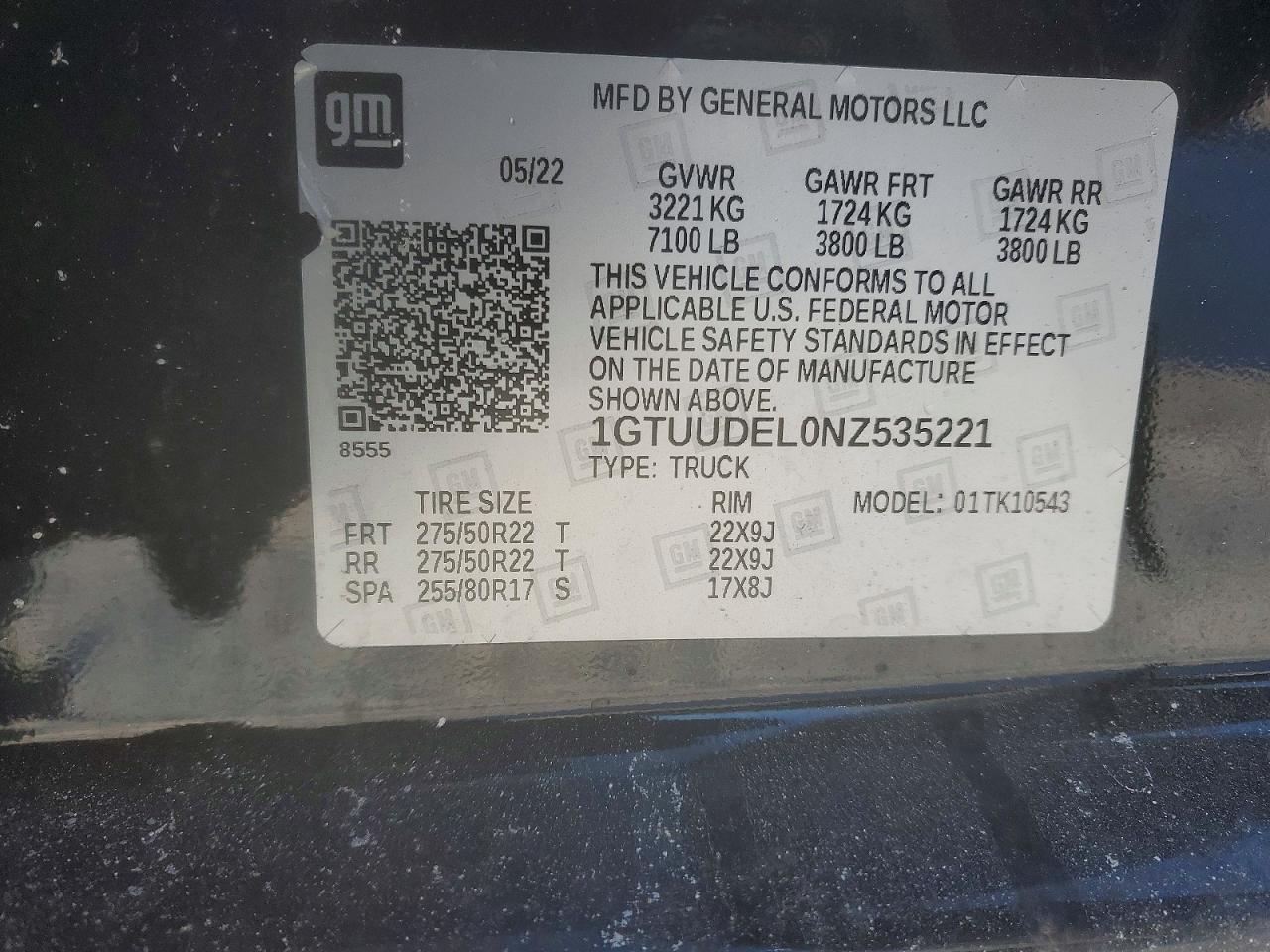 2022 GMC Sierra K1500 slt