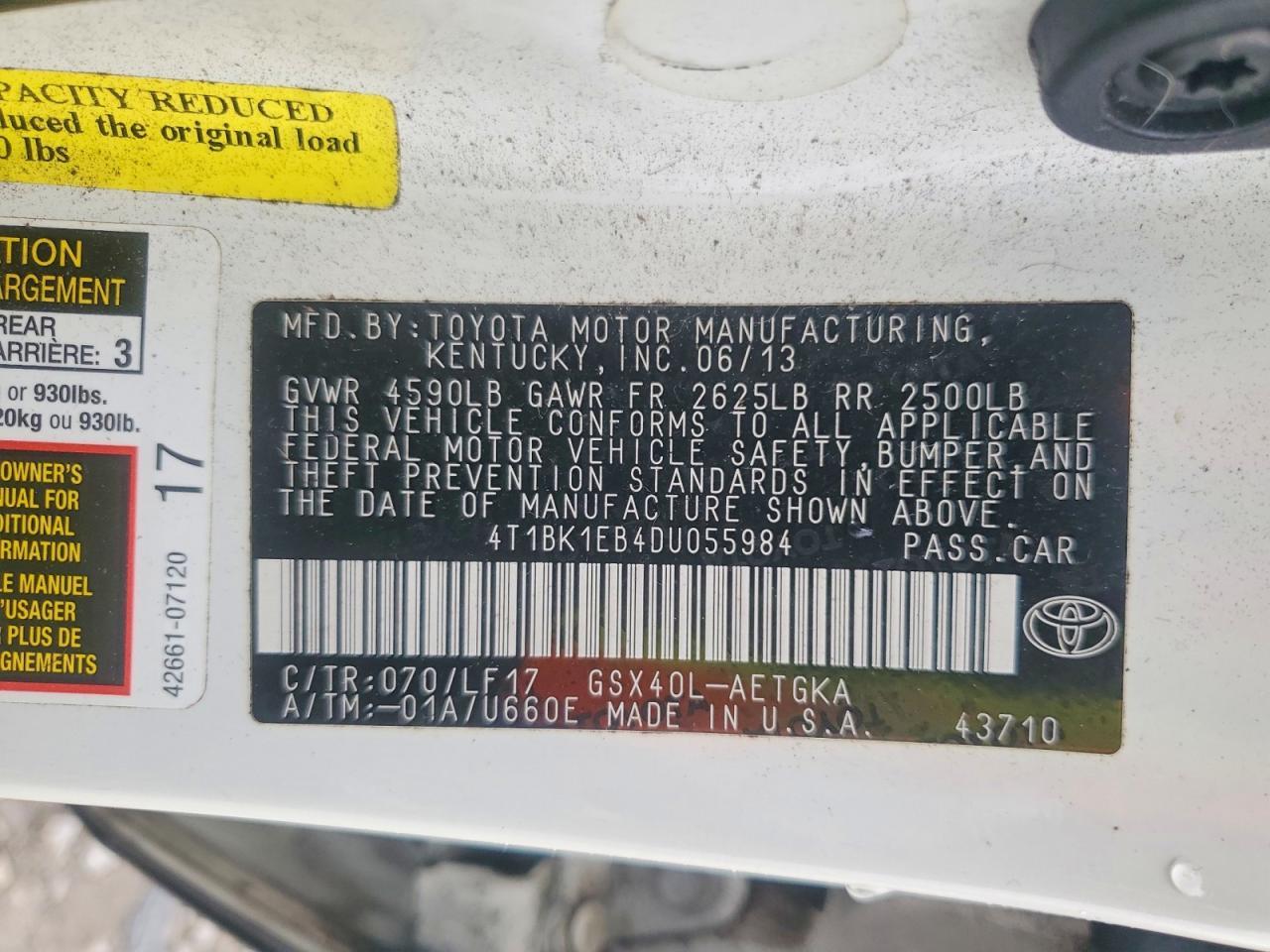 2013 Toyota Avalon Base