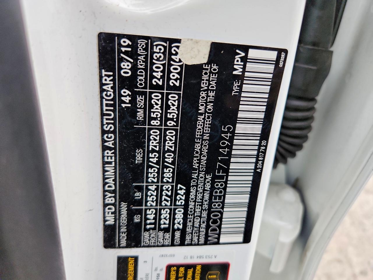 2020 Mercedes-Benz Glc Coupe 300 4matic