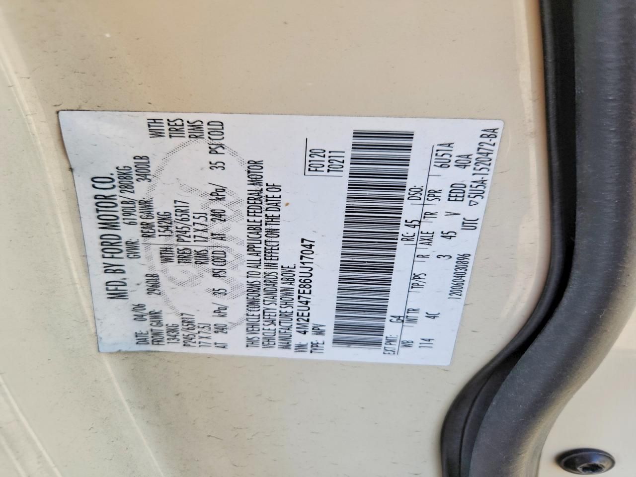 2006 Mercury Mountaineer Luxury