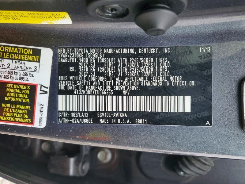 2014 Toyota Venza le