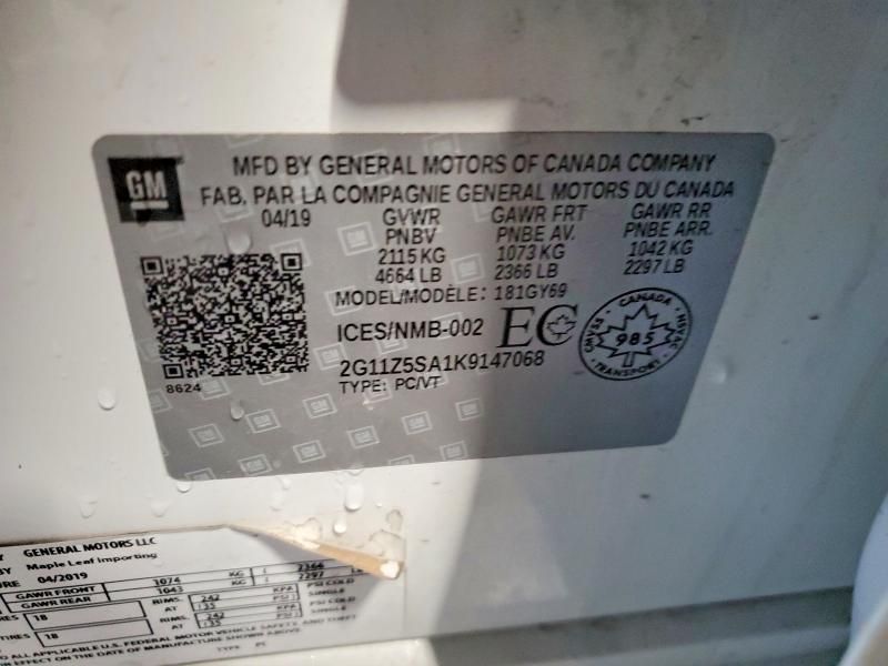 2019 Chevrolet Impala lt