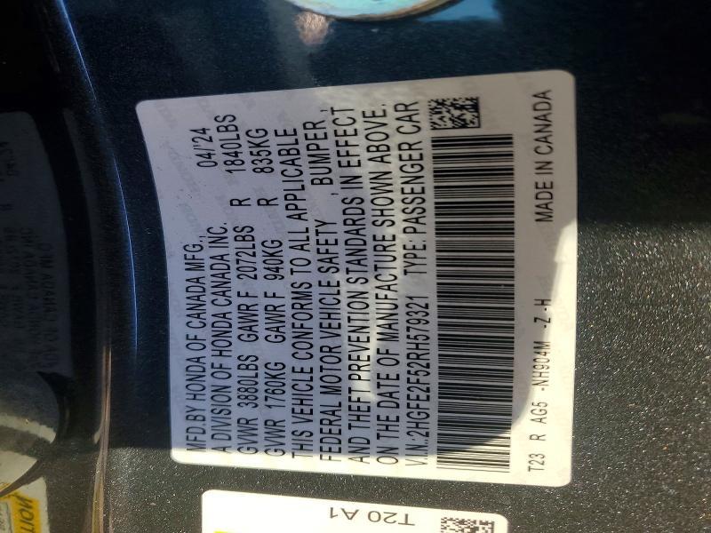 2024 Honda Civic Sport