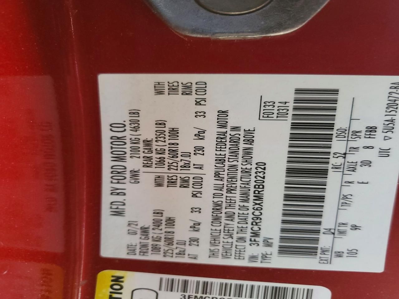 2021 Ford Bronco Sport Outer Banks