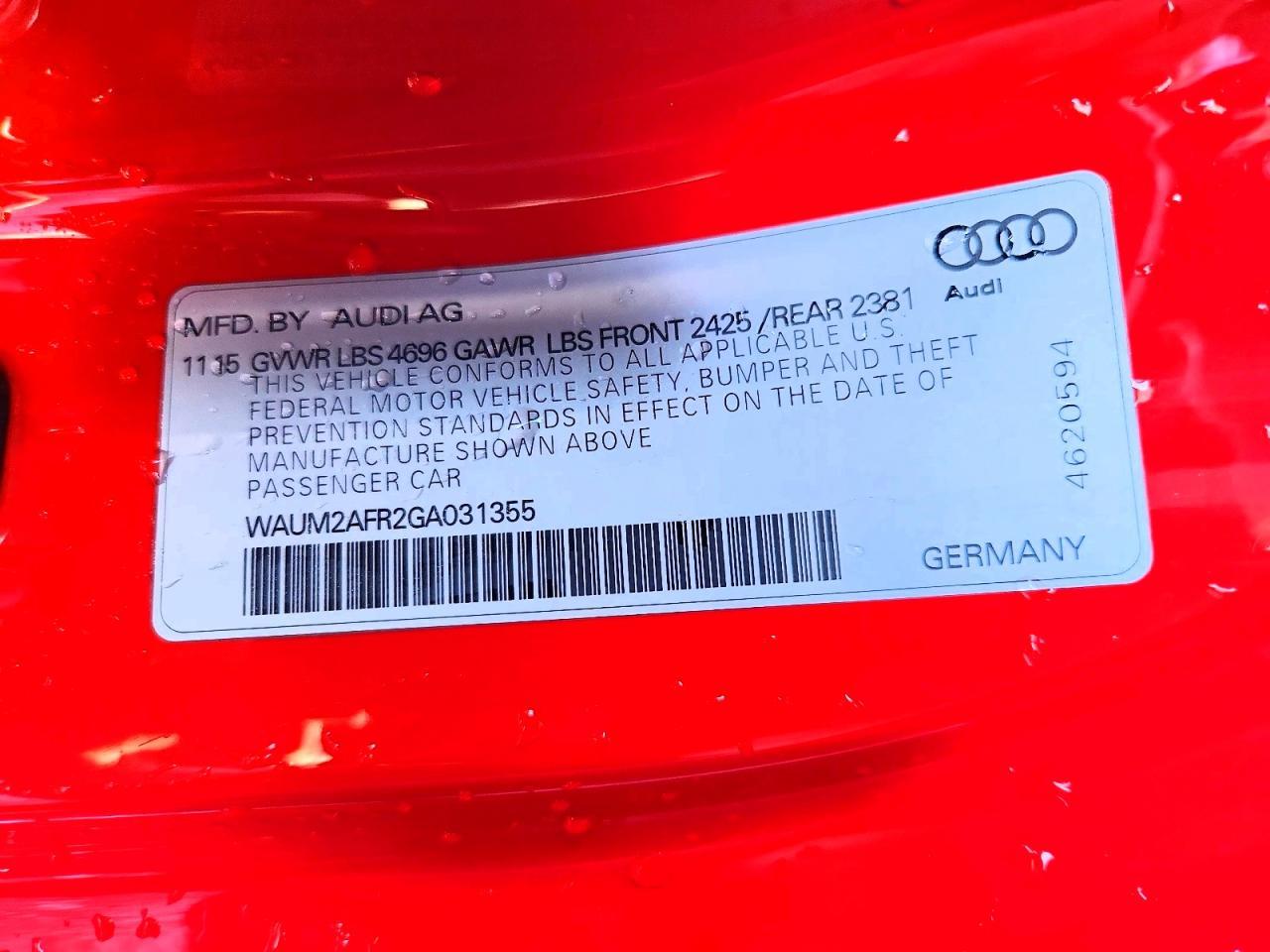 2016 Audi A5 Premium Plus S-line