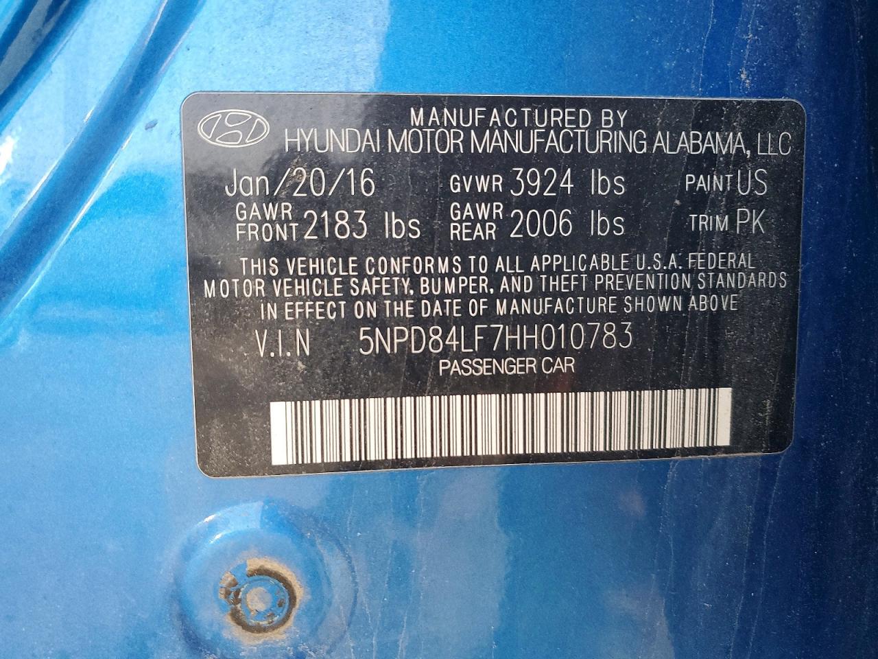 2017 Hyundai Elantra se