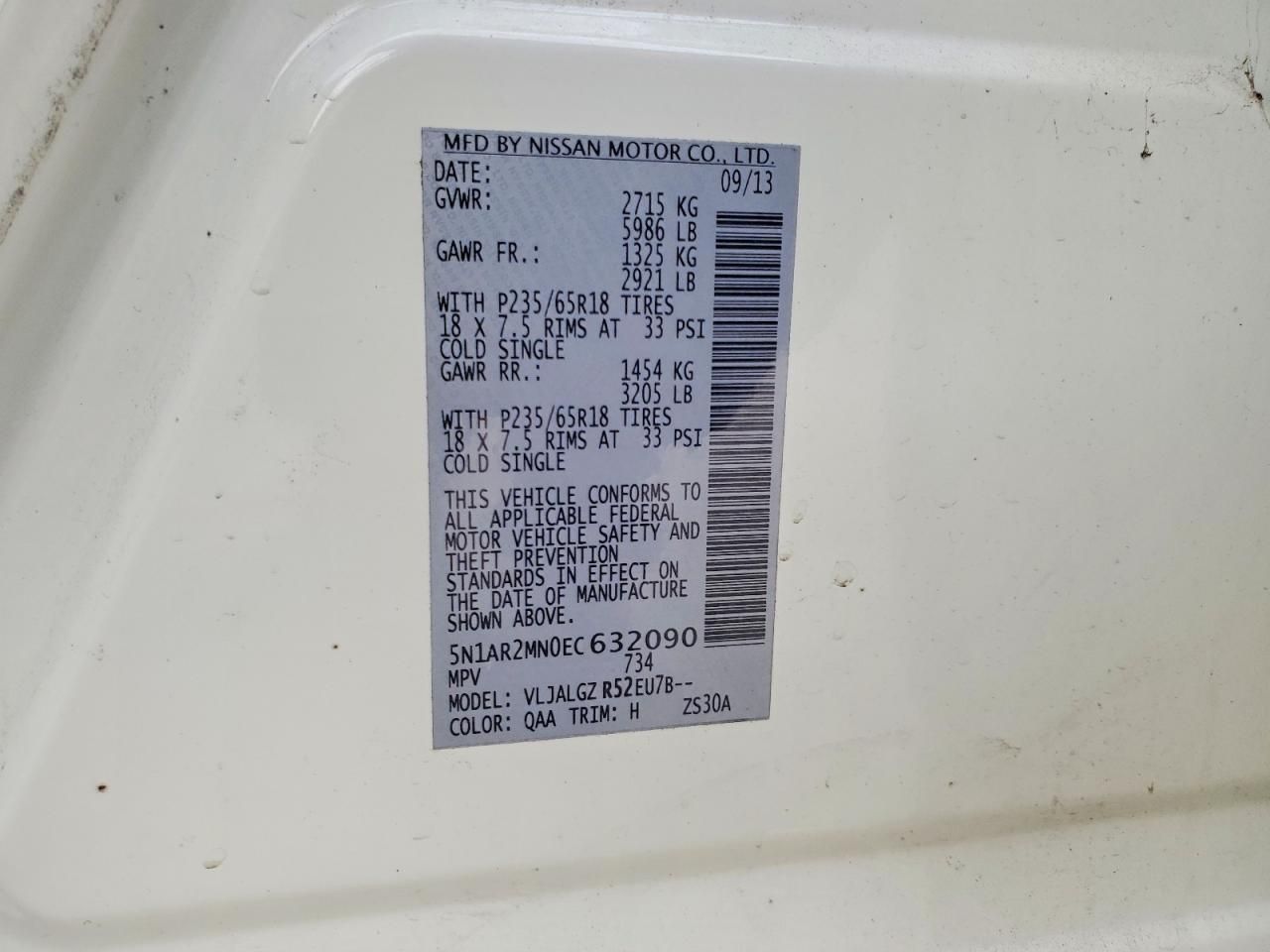 2014 Nissan Pathfinder s