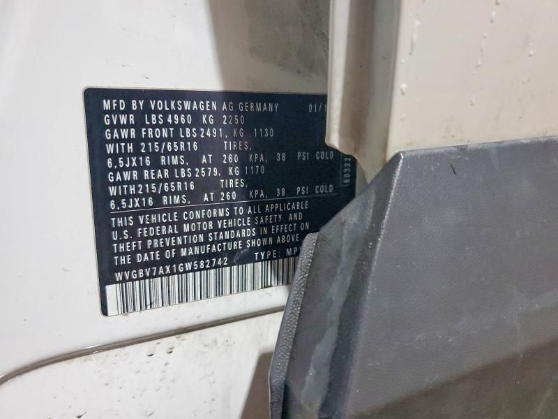 2016 Volkswagen Tiguan s