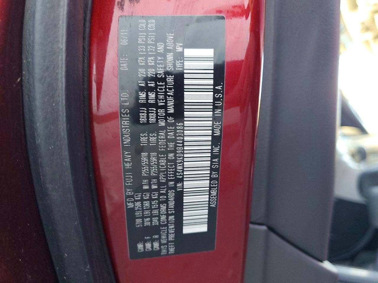 2011 Subaru Tribeca Limited