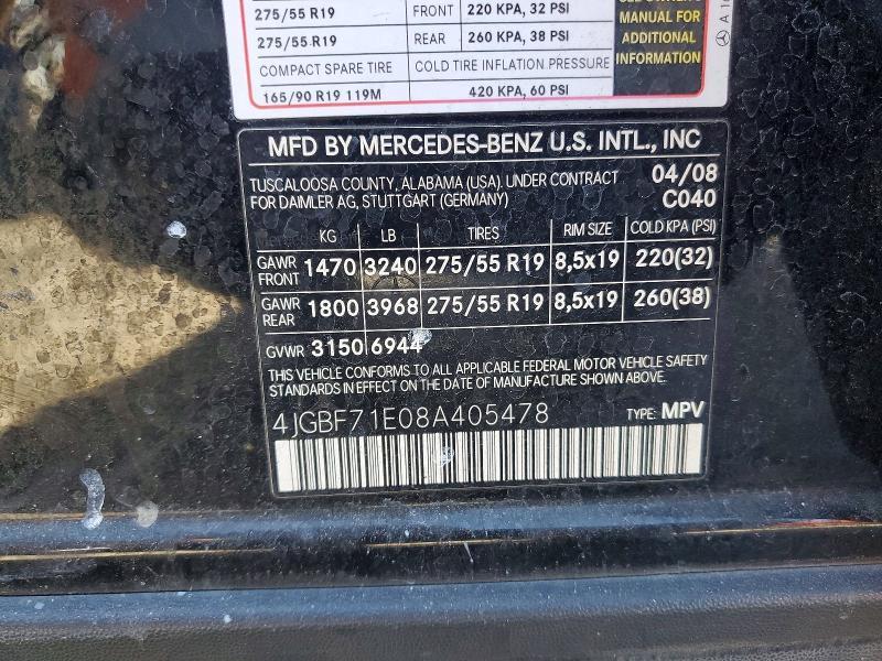 2008 Mercedes-Benz Gl 450 4matic