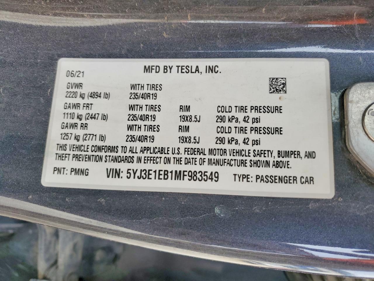 2021 Tesla Model 3