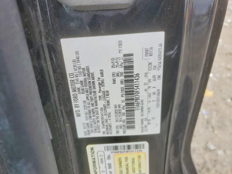 2015 Ford Mustang gt