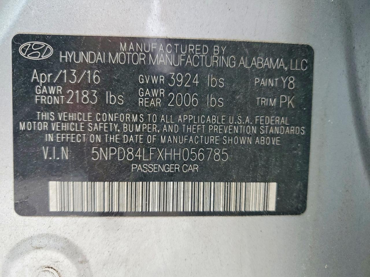 2017 Hyundai Elantra se