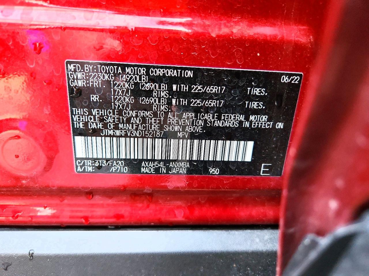 2022 Toyota Rav4 xle