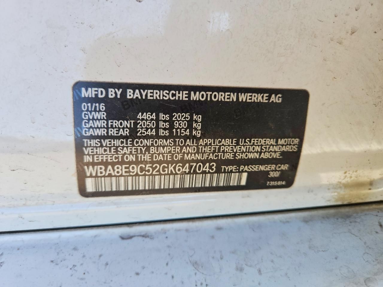 2016 BMW 328 i Sulev