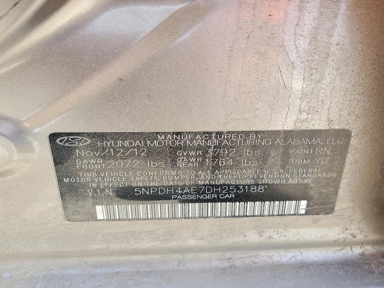 2013 Hyundai Elantra gls