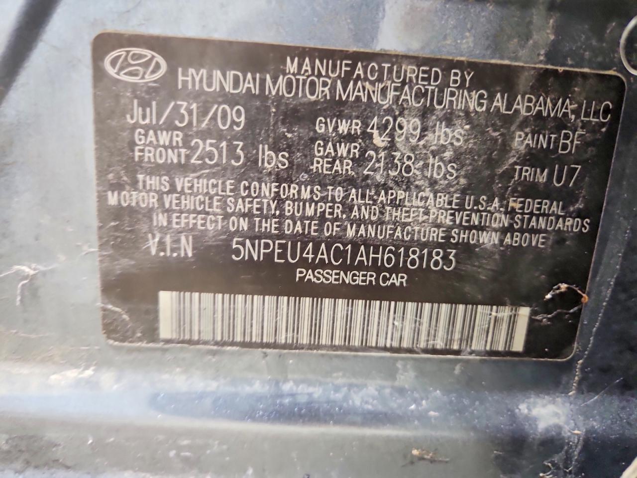 2010 Hyundai Sonata se