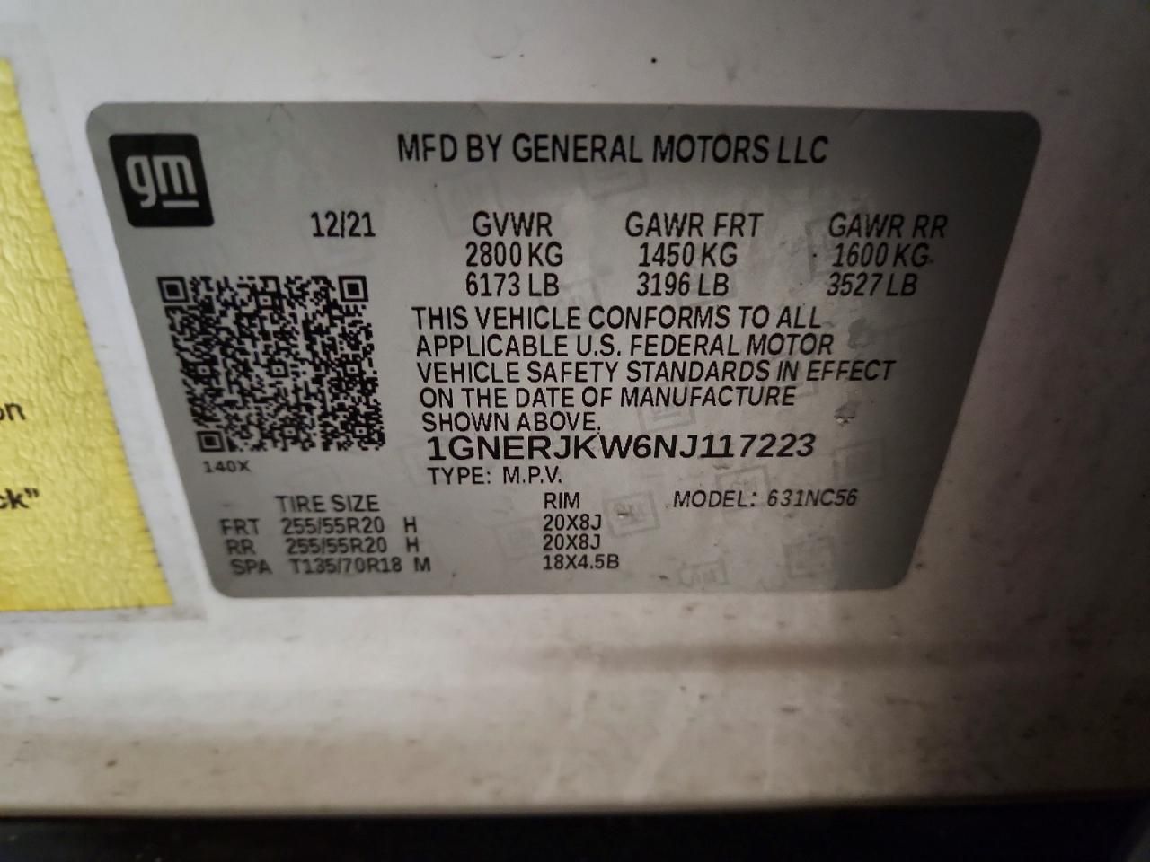 2022 Chevrolet Traverse rs