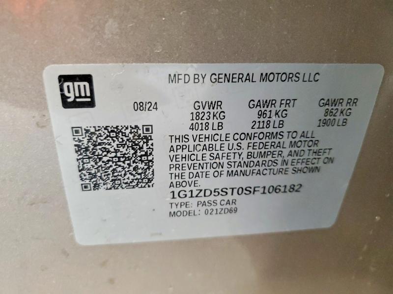 2025 Chevrolet Malibu lt