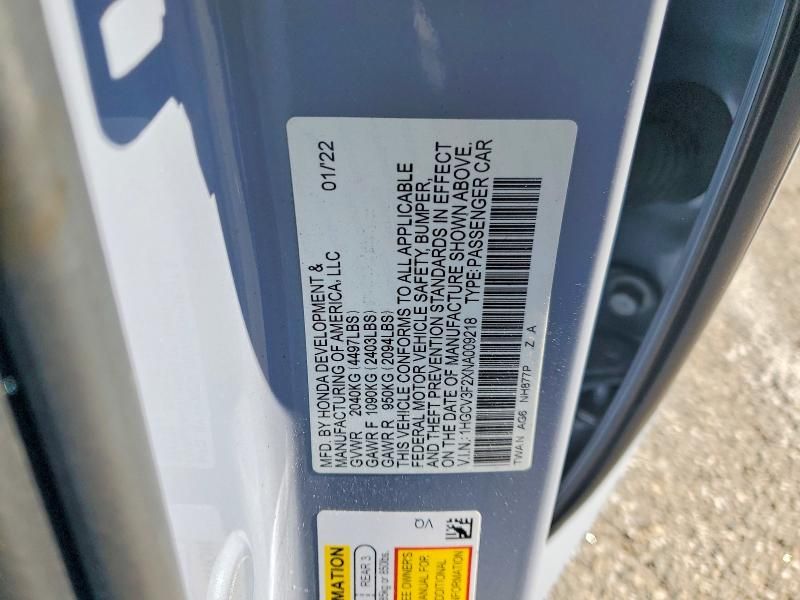 2022 Honda Accord Hybrid Sport