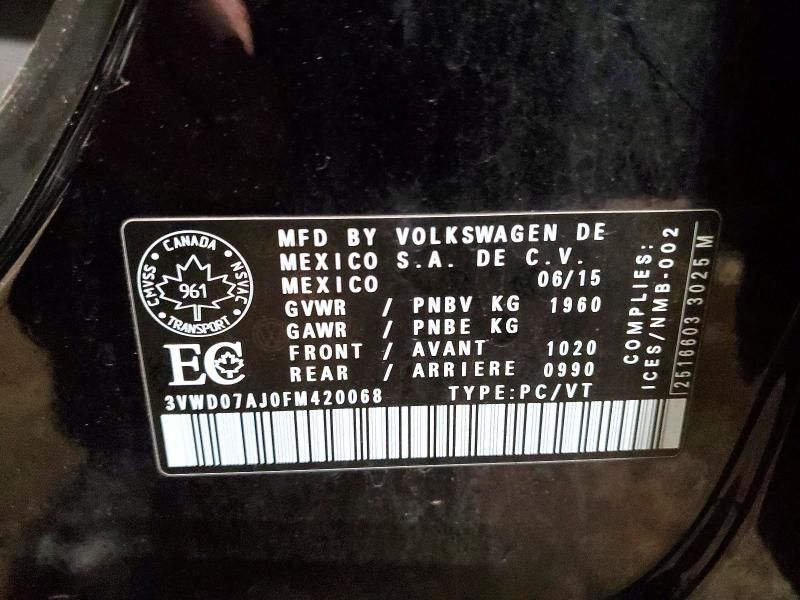 2015 Volkswagen Jetta se