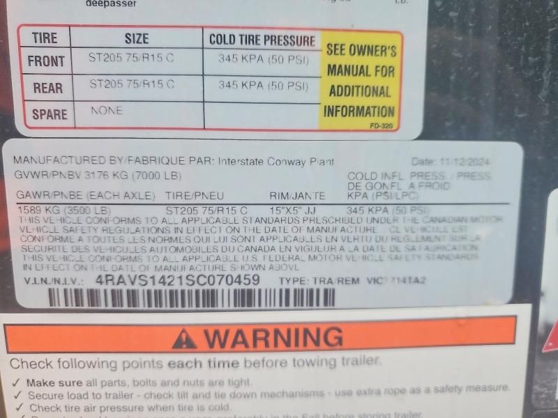 2025 Interstate Convey VIC1714TA2 Enclosed Cargo Trailer