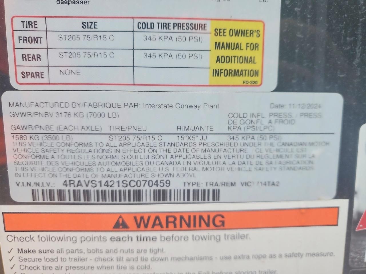 2025 Interstate Convey VIC1714TA2 Enclosed Cargo Trailer