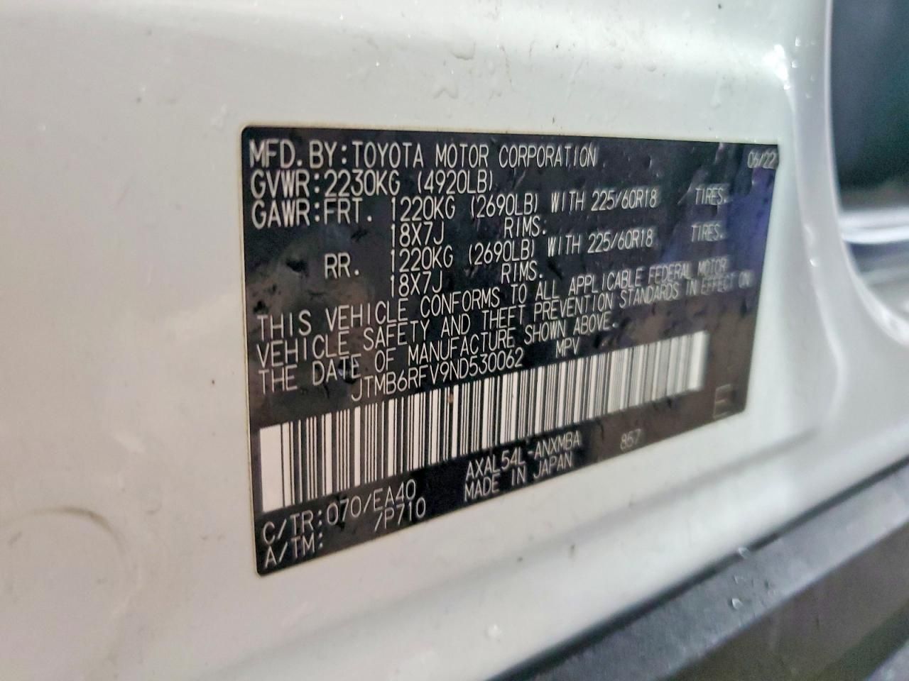 2022 Toyota Rav4 xle Premium