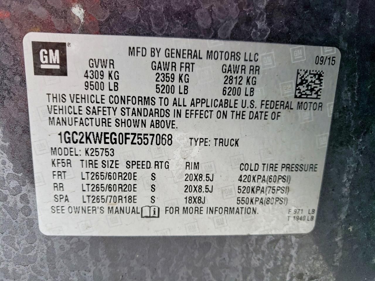 2015 Chevrolet Silverado K2500 Heavy Duty LTZ