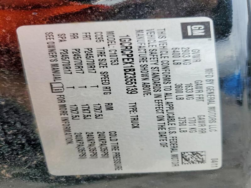 2011 Chevrolet Silverado C1500