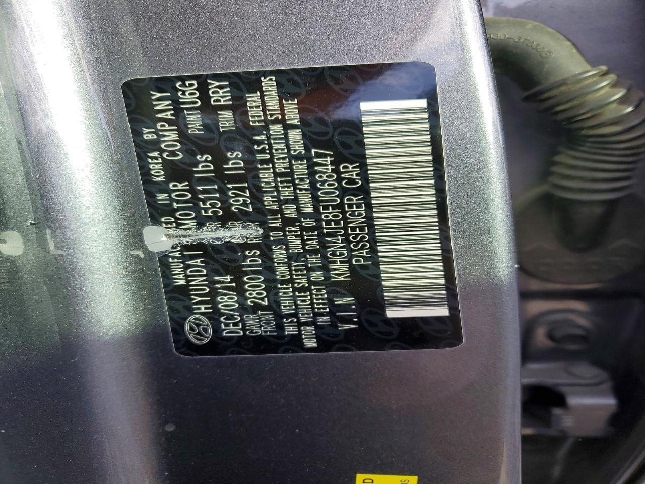 2015 Hyundai Genesis 3.8l
