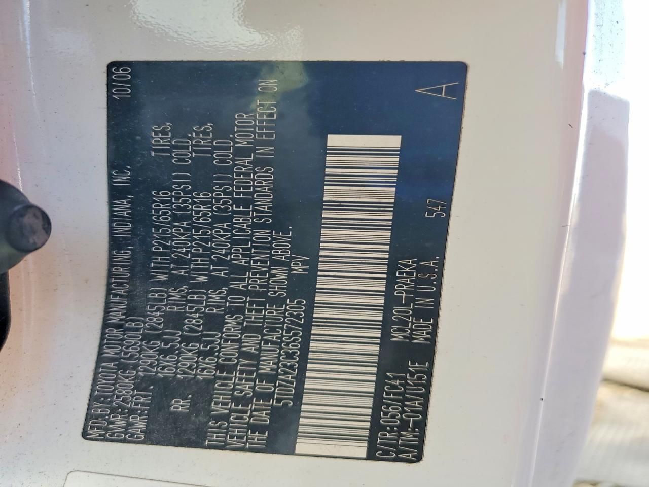 2006 Toyota Sienna ce