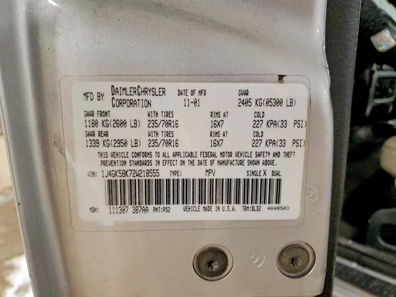 2002 Jeep Liberty Limited