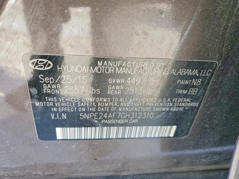 2016 Hyundai Sonata se