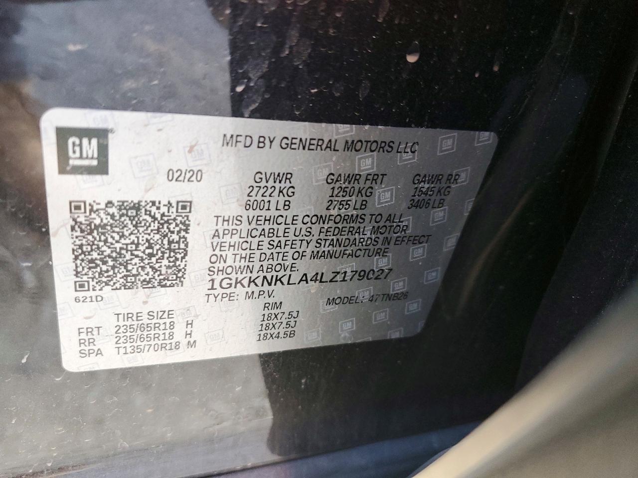 2020 GMC Acadia sle