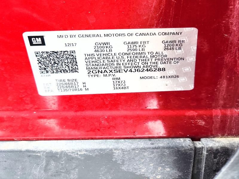 2018 Chevrolet Equinox lt