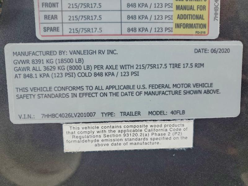 2021 Vanleighrv 2021 Vanleigh RV Beacon 40FLB Camper