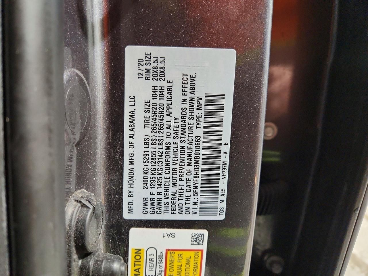 2021 Honda Passport Elite