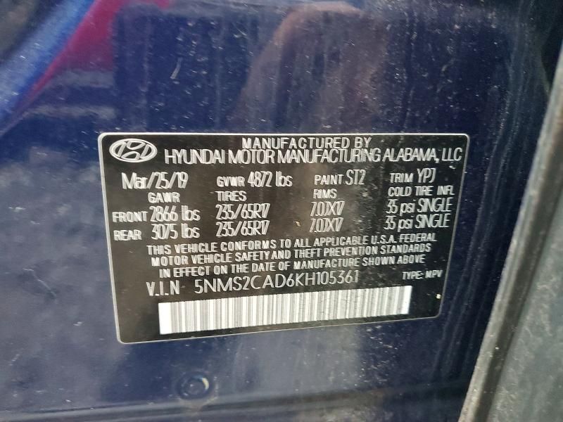 2019 Hyundai Santa fe se