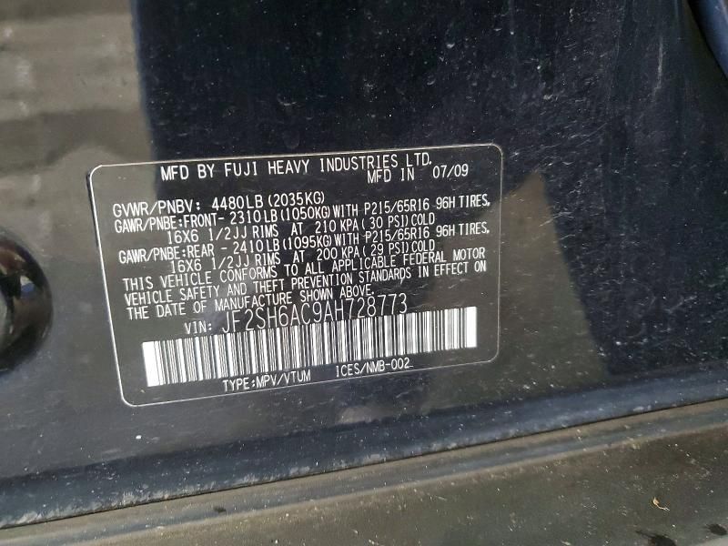 2010 Subaru Forester 2.5x