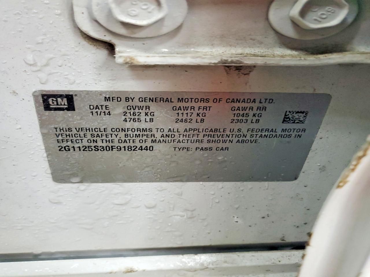 2015 Chevrolet Impala lt