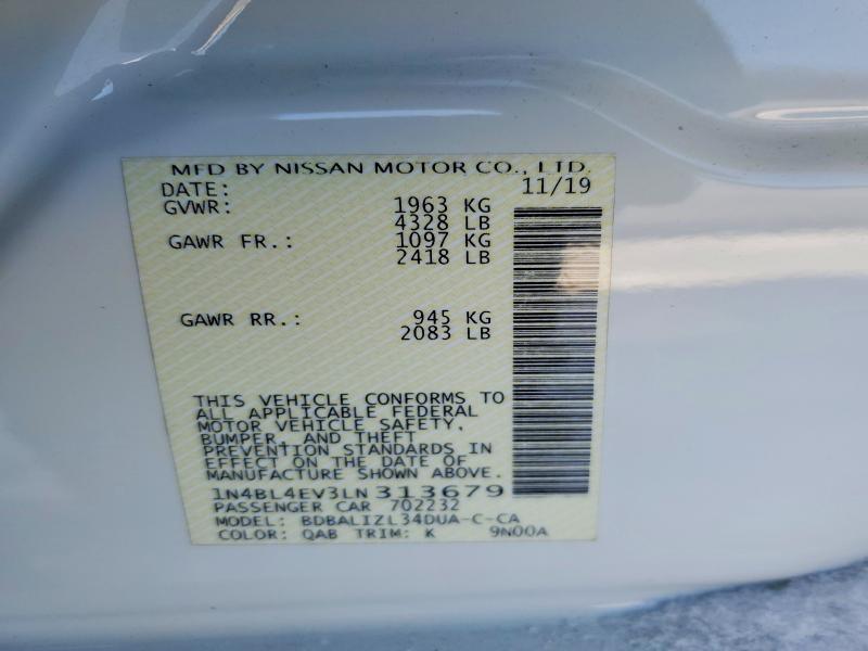 2020 Nissan Altima 2.5 sl