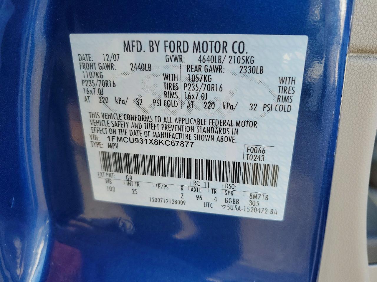 2008 Ford Escape xlt
