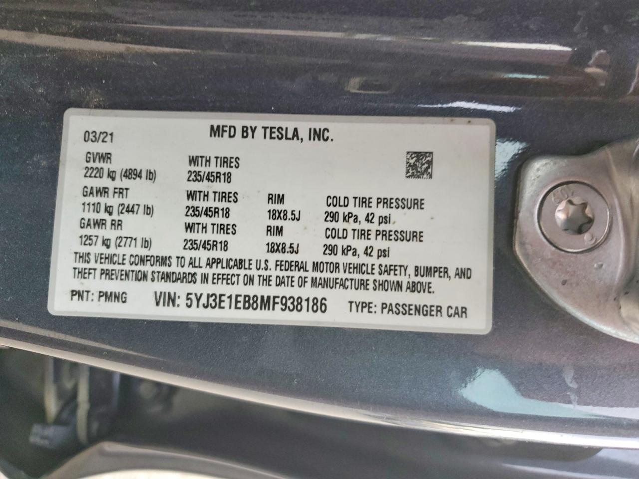 2021 Tesla Model 3